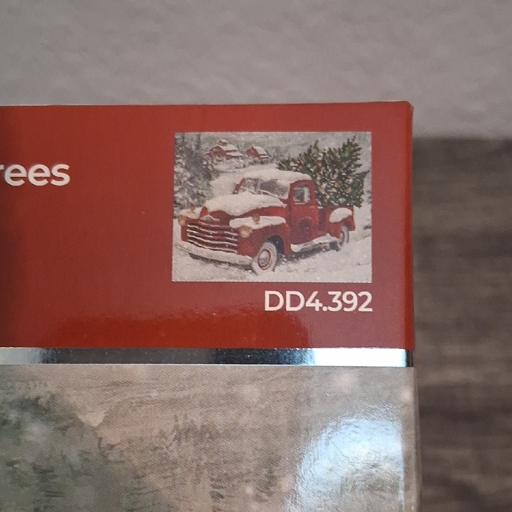 Christmas Red Truck Diamond Painting Kit - Picture 2 of 6